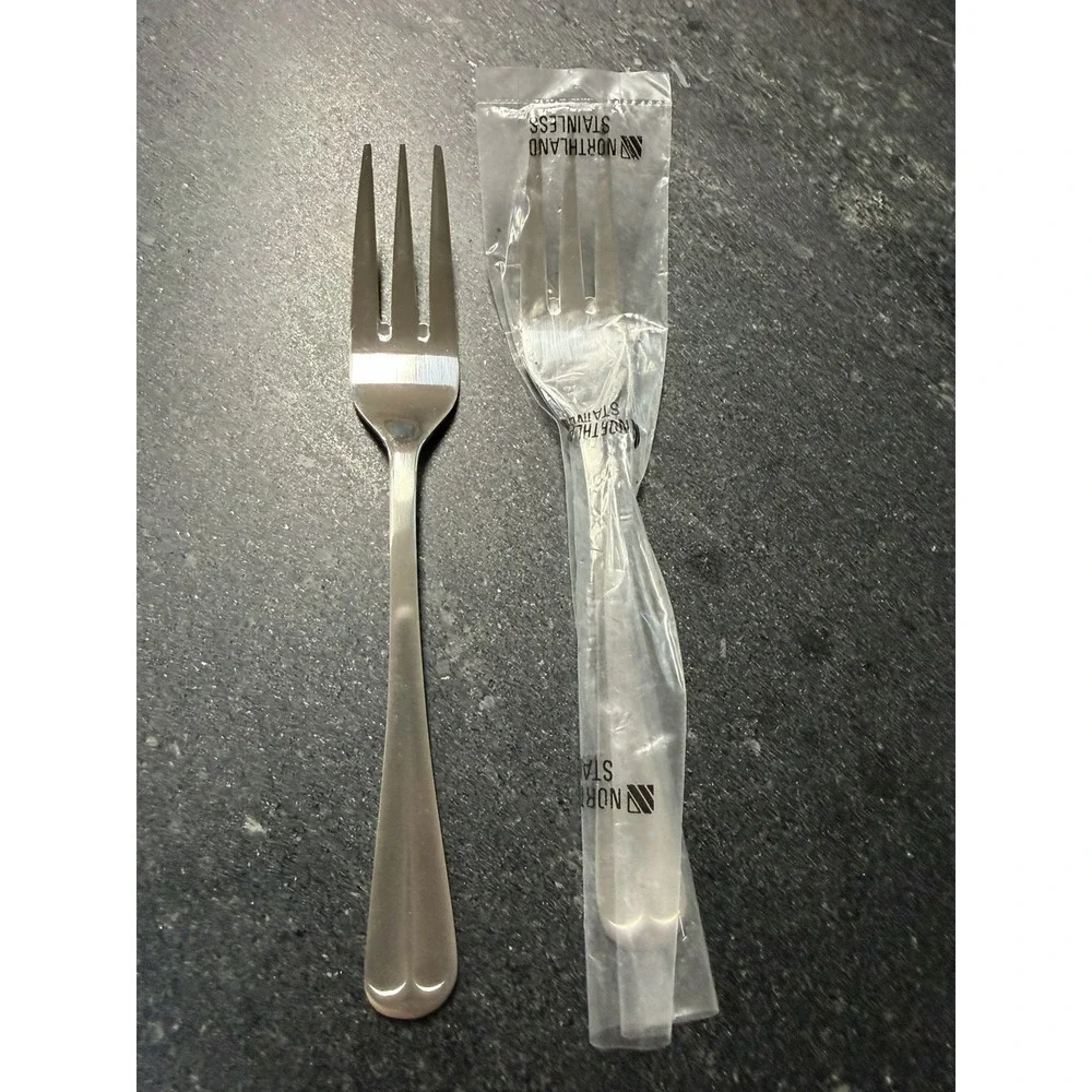 Vintage Northland Stainless Korea Flatware 9pc Lot NOS Sealed Spoons Forks